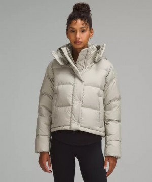 Μπουφαν Lululemon Wunder Puff 600-Down-Fill Cropped γυναικεια Μπεζ | Greece-2041576