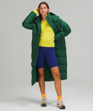 Μπουφαν Lululemon Wunder Puff 600-Down-Fill Long γυναικεια πρασινο | Greece-2581640