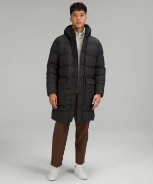 Μπουφαν Lululemon Wunder Puff 600-Down-Fill Long ανδρικα μαυρα | Greece-9867405