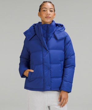 Μπουφαν Lululemon Wunder Puff 600-Down-Fill γυναικεια μπλε | Greece-6910572