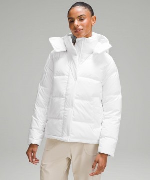 Μπουφαν Lululemon Wunder Puff 600-Down-Fill γυναικεια ασπρα | Greece-6714592