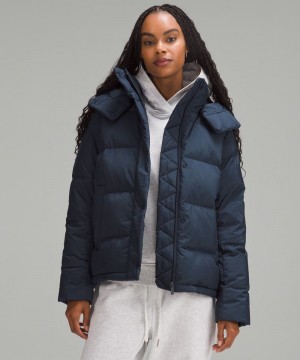 Μπουφαν Lululemon Wunder Puff 600-Down-Fill γυναικεια σκουρο μπλε | Greece-7159032