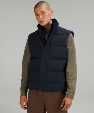 Γιλεκο Lululemon Wunder Puff 600-Down-Fill ανδρικα σκουρο μπλε | Greece-1562980