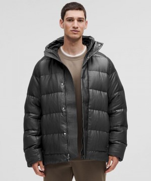 Μπουφαν Lululemon Wunder Puff 600-Down-Fill ανδρικα βαθυ γκρι | Greece-3947025