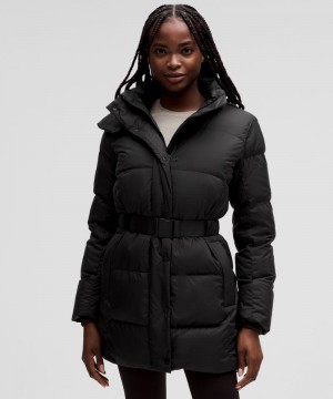 Μπουφαν Lululemon Wunder Puff Belted Waist γυναικεια μαυρα | Greece-4690152