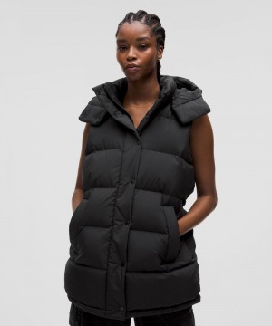 Γιλεκο Lululemon Wunder Puff Mid-Length γυναικεια μαυρα | Greece-1729485