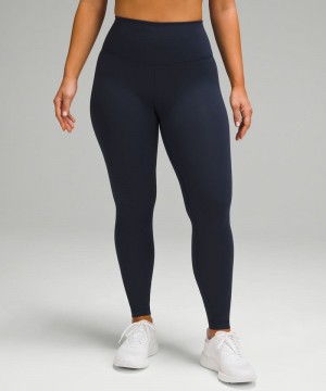 Κολαν Lululemon Wunder Train Contour Fit High-Rise Tight 28" γυναικεια σκουρο μπλε | Greece-8542319