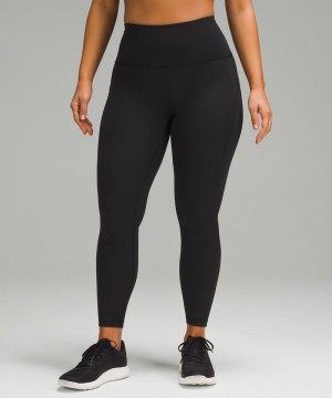 Κολαν Lululemon Wunder Train Contour Fit High-Rise Tight with Pockets 25" γυναικεια μαυρα | Greece-3892415