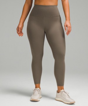 Κολαν Lululemon Wunder Train Contour Fit High-Rise Tight with Pockets 25" γυναικεια καφε | Greece-7612850