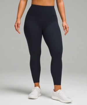 Κολαν Lululemon Wunder Train Contour Fit High-Rise Tight with Pockets 25" γυναικεια σκουρο μπλε | Greece-6183542