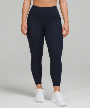 Κολαν Lululemon Wunder Train Contour Fit High-Rise Tight 25" γυναικεια σκουρο μπλε | Greece-0684931