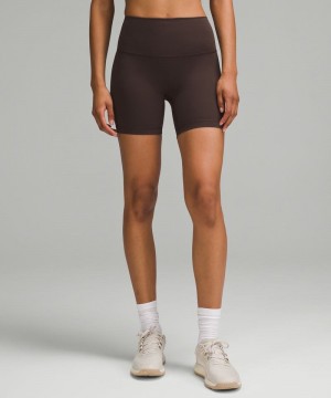Σορτσ Lululemon Wunder Train High-Rise 6" γυναικεια σοκολάτα | Greece-2198746