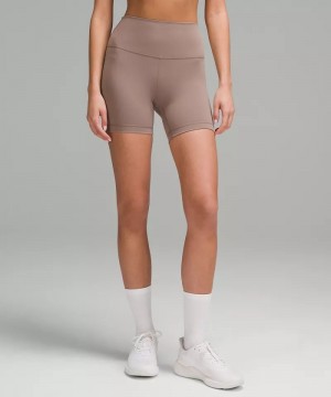 Σορτσ Lululemon Wunder Train High-Rise 6" γυναικεια γκρι | Greece-3690874