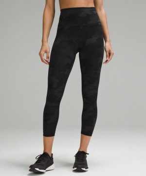 Κολαν Lululemon Wunder Train High-Rise Crop 23" γυναικεια καμουφλάζ μαυρα Πολύχρωμο | Greece-4902735