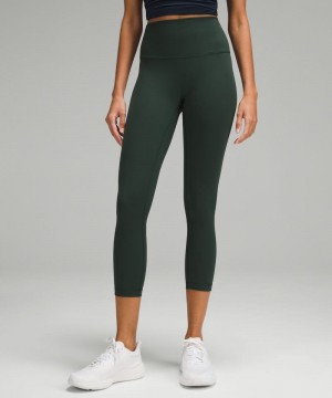 Κολαν Lululemon Wunder Train High-Rise Crop 23" γυναικεια πρασινο | Greece-4890137