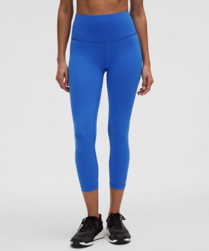 Κολαν Lululemon Wunder Train High-Rise Crop 23" γυναικεια μπλε | Greece-6134570