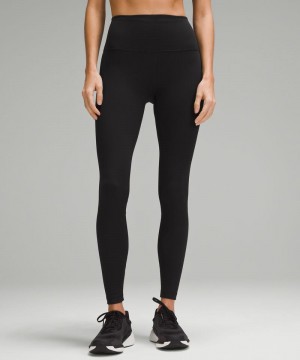 Κολαν Lululemon Wunder Train High-Rise Ribbed Tight 28" γυναικεια μαυρα | Greece-8036529