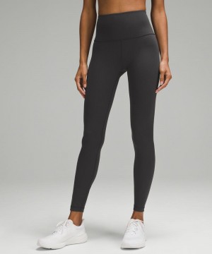 Κολαν Lululemon Wunder Train High-Rise Ribbed Tight 28" γυναικεια βαθυ γκρι | Greece-0396247