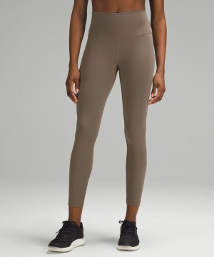 Κολαν Lululemon Wunder Train High-Rise Tight 25" γυναικεια καφε | Greece-2746853