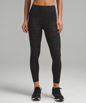 Κολαν Lululemon Wunder Train High-Rise Tight 25" γυναικεια μαυρα Πολύχρωμο | Greece-0278541
