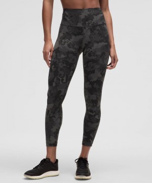 Κολαν Lululemon Wunder Train High-Rise Tight 25" γυναικεια μαυρα Πολύχρωμο | Greece-0783642
