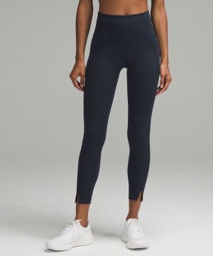 Κολαν Lululemon Wunder Train High-Rise Tight 25" γυναικεια σκουρο μπλε | Greece-9750614