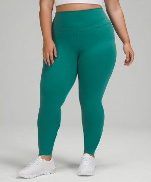 Κολαν Lululemon Wunder Train High-Rise Tight 28" γυναικεια τυρκουάζ μπλε | Greece-0489315