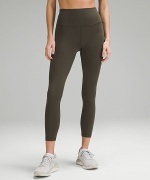 Κολαν Lululemon Wunder Train High-Rise Tight 25" γυναικεια σκούρο Ελιά | Greece-1542870