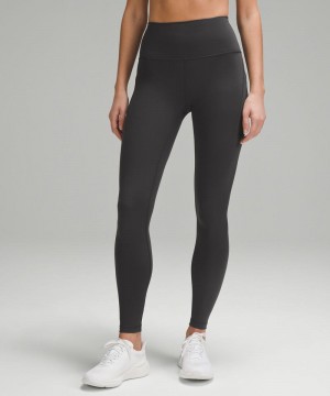 Κολαν Lululemon Wunder Train High-Rise Tight with Pockets 28" γυναικεια βαθυ γκρι | Greece-7240389