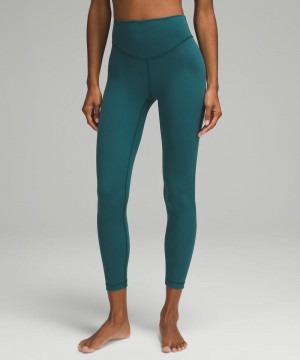Κολαν Lululemon Wunder Under Everlux High-Rise Tight 25" γυναικεια τυρκουάζ | Greece-8743921