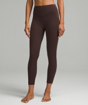 Κολαν Lululemon Wunder Under Everlux High-Rise Tight 25" γυναικεια σοκολάτα | Greece-5481720