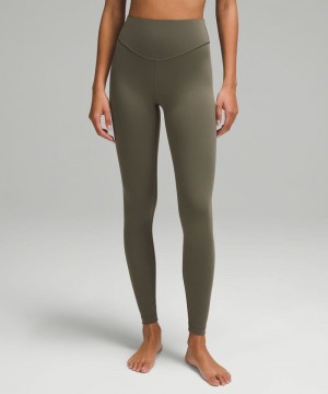 Κολαν Lululemon Wunder Under SmoothCover High-Rise Tight 28" γυναικεια πρασινο | Greece-6581097