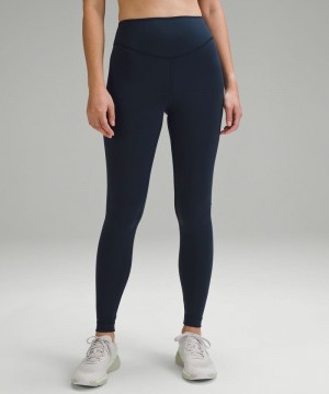 Κολαν Lululemon Wunder Under SmoothCover High-Rise Tight 28" γυναικεια σκουρο μπλε | Greece-9178532