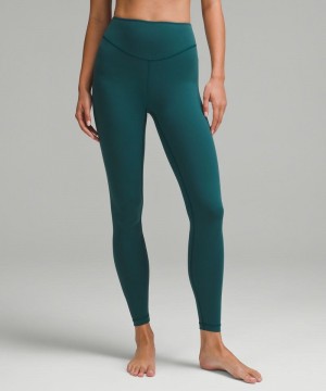 Κολαν Lululemon Wunder Under SmoothCover High-Rise Tight 28" γυναικεια τυρκουάζ | Greece-5407962