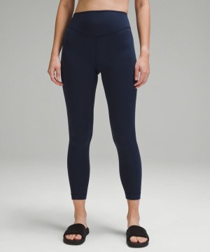 Κολαν Lululemon Wunder Under SmoothCover High-Rise Tight 25" γυναικεια σκουρο μπλε | Greece-6294301