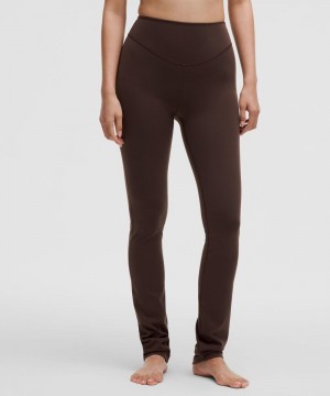 Κολαν Lululemon Wunder Under SmoothCover Ruched Regular γυναικεια σοκολάτα | Greece-2469831
