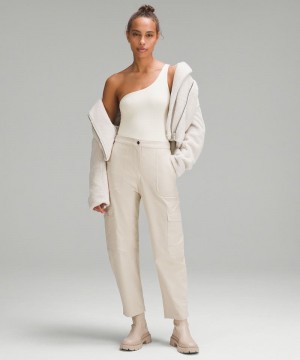 Κορμακια Lululemon Wundermost Ultra-Soft Nulu Asymmetrical γυναικεια Μπεζ | Greece-8506973