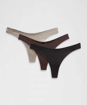 εσωρουχα Lululemon Wundermost Ultra-Soft Nulu Dipped-Waist Thong γυναικεια μαυρα | Greece-4980621