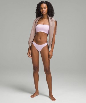 εσωρουχα Lululemon Wundermost Ultra-Soft Nulu Dipped-Waist Thong γυναικεια ροζ | Greece-6128340