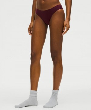 εσωρουχα Lululemon Wundermost Ultra-Soft Nulu Mid-Rise Bikini γυναικεια σκούρο κοκκινα | Greece-9053681