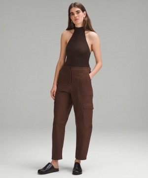 Κορμακια Lululemon Wundermost Ultra-Soft Nulu Mockneck Sleeveless γυναικεια σοκολάτα | Greece-6124730