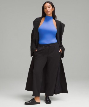 Κορμακια Lululemon Wundermost Ultra-Soft Nulu Mockneck Sleeveless γυναικεια μπλε | Greece-8052176