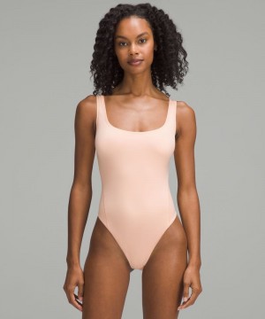 Κορμακια Lululemon Wundermost Ultra-Soft Nulu Square-Neck Sleeveless γυναικεια κοραλι | Greece-1540826