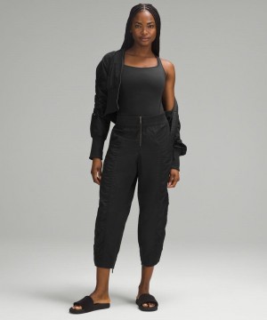Κορμακια Lululemon Wundermost Ultra-Soft Nulu Square-Neck Sleeveless γυναικεια μαυρα | Greece-6132594