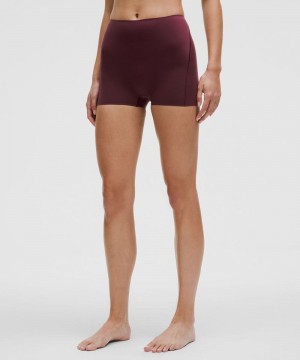 εσωρουχα Lululemon Wundermost Ultra-Soft Nulu Super-High-Rise Shortie 2" γυναικεια σκούρο κοκκινα | Greece-0172985