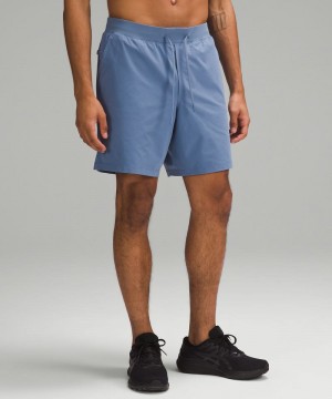 Σορτσ Lululemon Zeroed In Linerless 7" ανδρικα μπλε | Greece-1364907