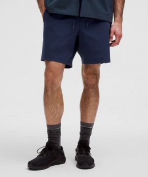 Σορτσ Lululemon Zeroed In Linerless 7" ανδρικα μπλε | Greece-7253964