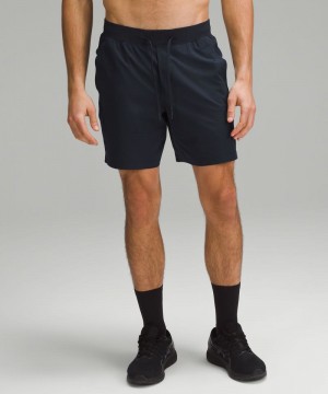 Σορτσ Lululemon Zeroed In Linerless 7" ανδρικα σκουρο μπλε | Greece-5608127