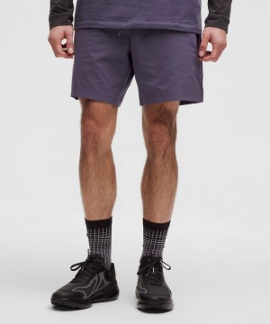 Σορτσ Lululemon Zeroed In Linerless 7" ανδρικα βαθυ γκρι | Greece-0312596