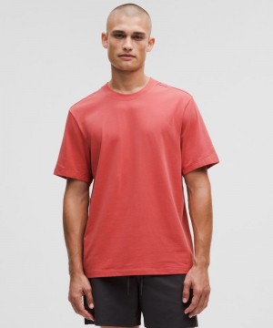 μπλουζακια Lululemon Zeroed In Short-Sleeve ανδρικα ροζ | Greece-6849035